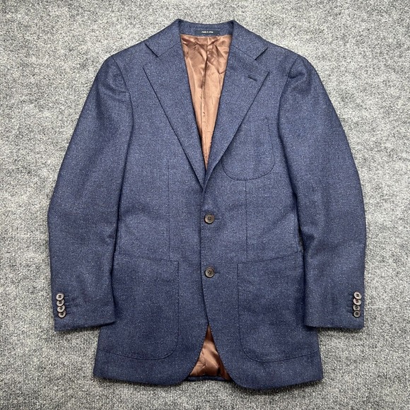 SUITSUPPLY Hudson FL Int Mens 32R Drop 6 Blazer Sport Coat Jacket Wool Cashmere - Picture 1 of 16